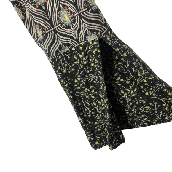 FREE PEOPLE Rolling Hills Bell Sleeve Floral Boho Tunic Festival Blouse - Picture 5 of 11